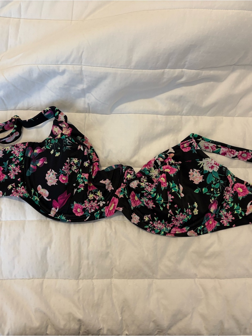 Victoria's Secret Black Floral Bra